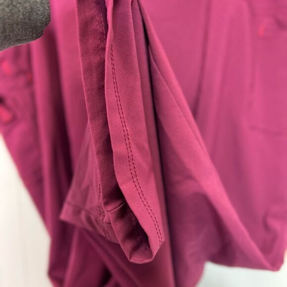 Women's Burgundy Cargo Pants - Picture 13 of 13